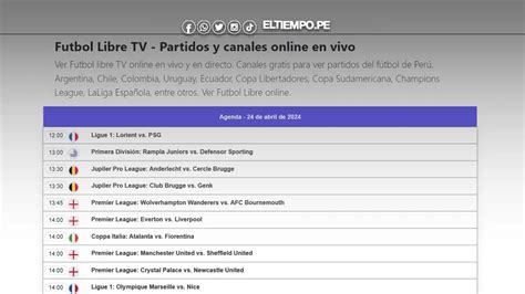fútbol libre partidos en vivo.